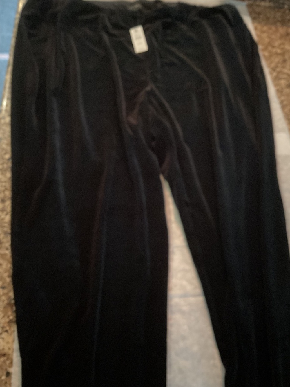 Talbots Black velvet pants